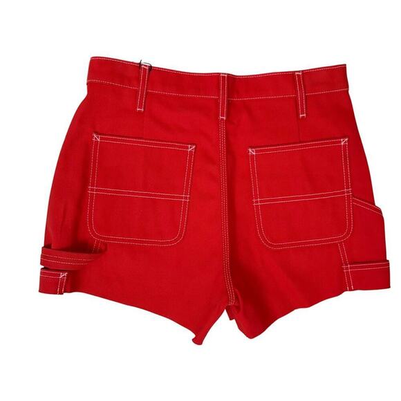 Hudson Carpenter Short Women’s 
Sz 28 Jasper (red) Utility Hammer Loop Raw Hem - Picture 3 of 13